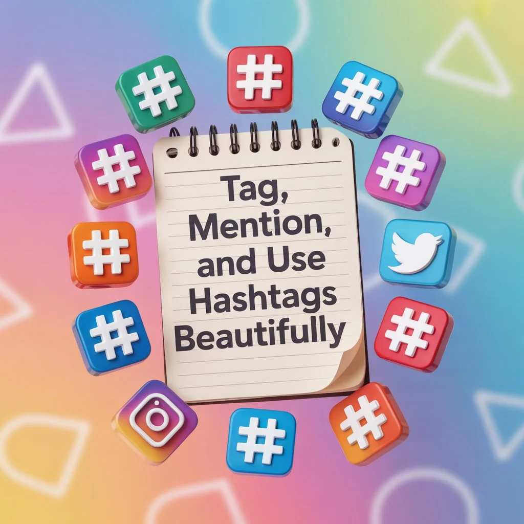 Tag, Mention, and Use Hashtags